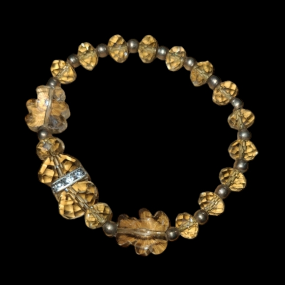 6" Extreamly Flashy Stretchy Crystal Beaded Bracelet L8 - Picture 2 of 2